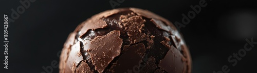 Wallpaper Mural Luxurious chocolate truffle with a cracked shell. Torontodigital.ca