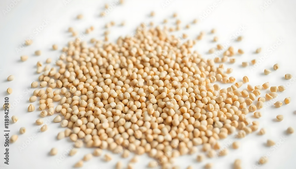 Creamy Beige Millet Seeds: A Simple, Natural Still Life