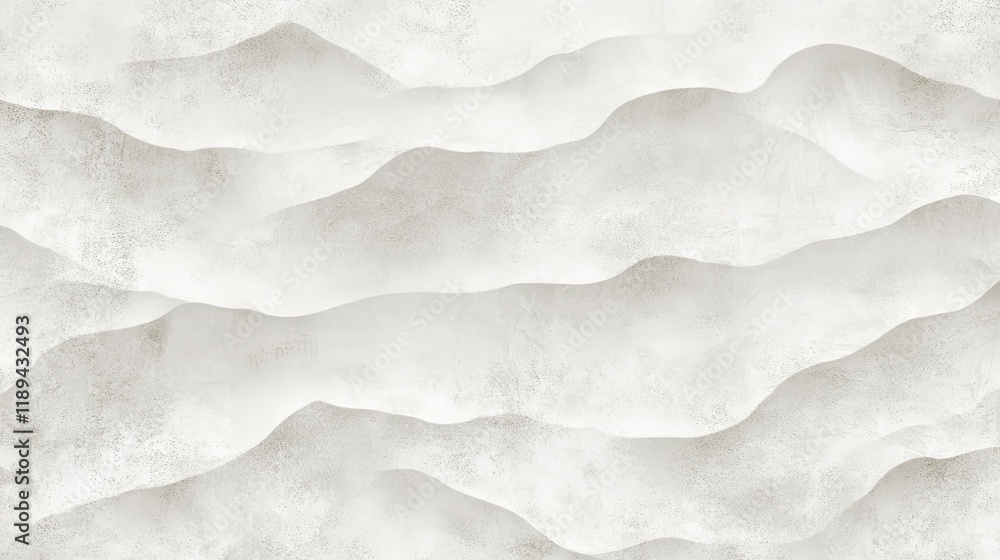 Obraz premium Abstract White Mountain Range: A mesmerizing, minimalist abstract image of a white mountain range, characterized by soft, flowing lines and subtle texture, evoking a sense of serene beauty and calm.