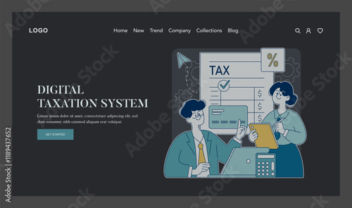 Tax Relief. Flat Vector Illustration