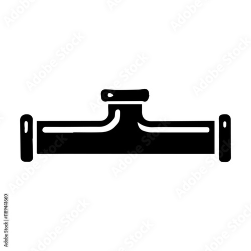 Simple Vector Icon of a Pipes – Logo Design Illustration