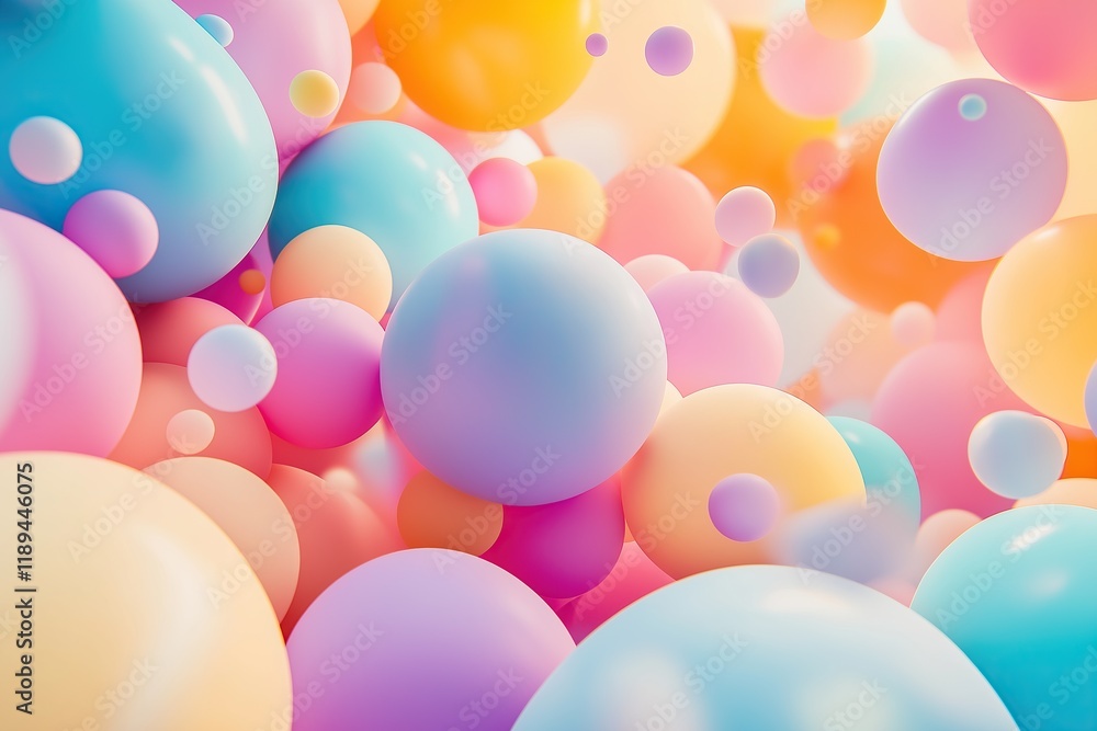 Bright background filled with multicolored balloons Bright background filled with multicolored balloons