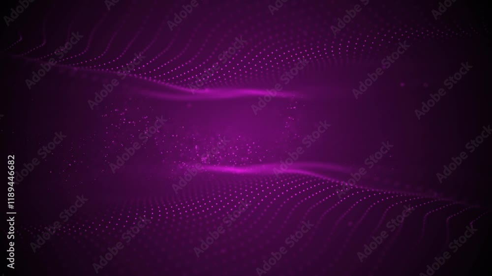Purple abstract background with moving dots Purple abstract background with moving dots