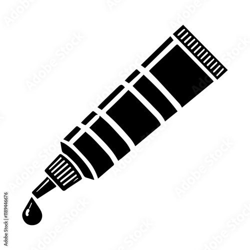 Simple Vector Icon of a pipe glue – Logo Design Illustration
