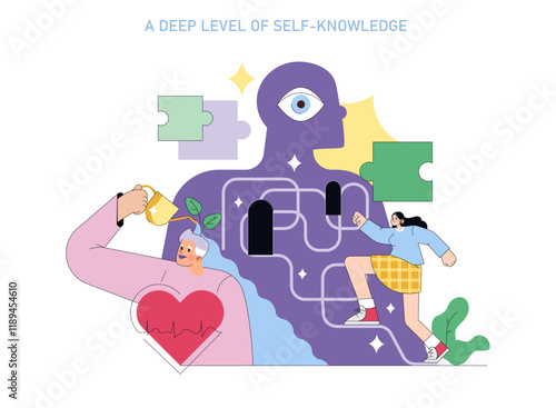Human Values. Flat Vector Illustration