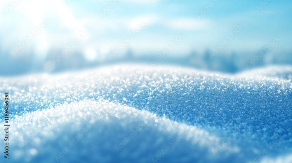 Obraz premium Abstract winter snow field