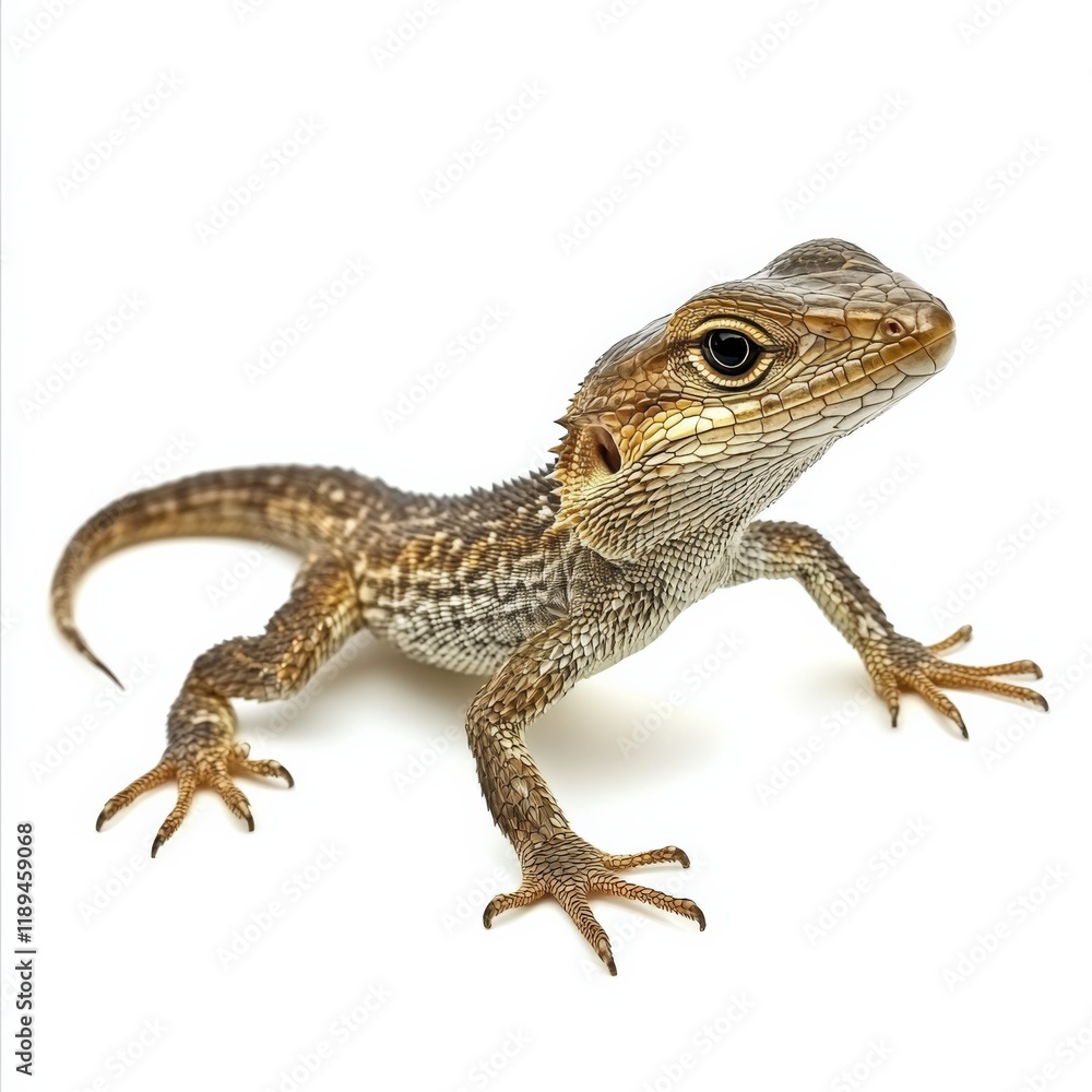 a brown lizard with a white background a brown lizard with a white background