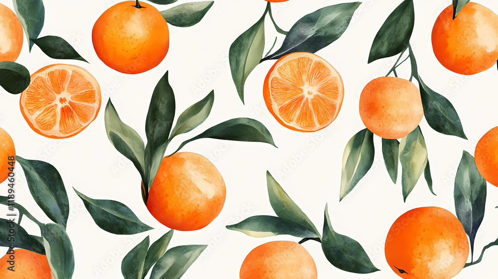 Oranges on white background. Sunmist. Illustration Oranges on white background. Sunmist. Illustration