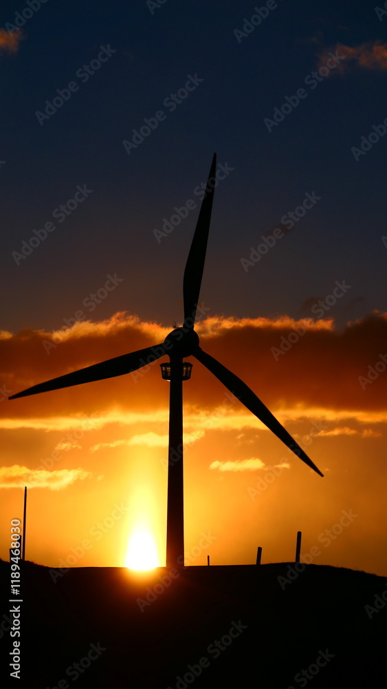 Obraz premium Windkraftanlage Lichtenegg in der Buckligen Welt, Niederösterreich (3)