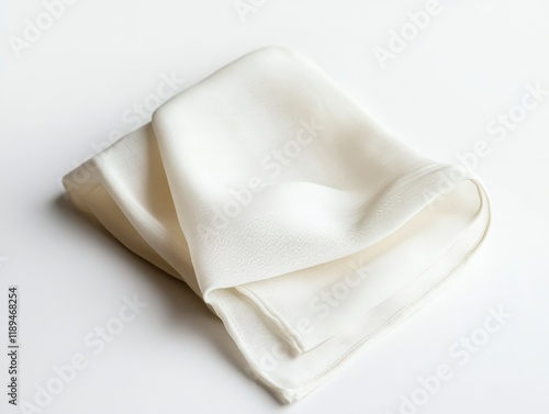 Wallpaper Mural a folded white cloth on a white background Torontodigital.ca