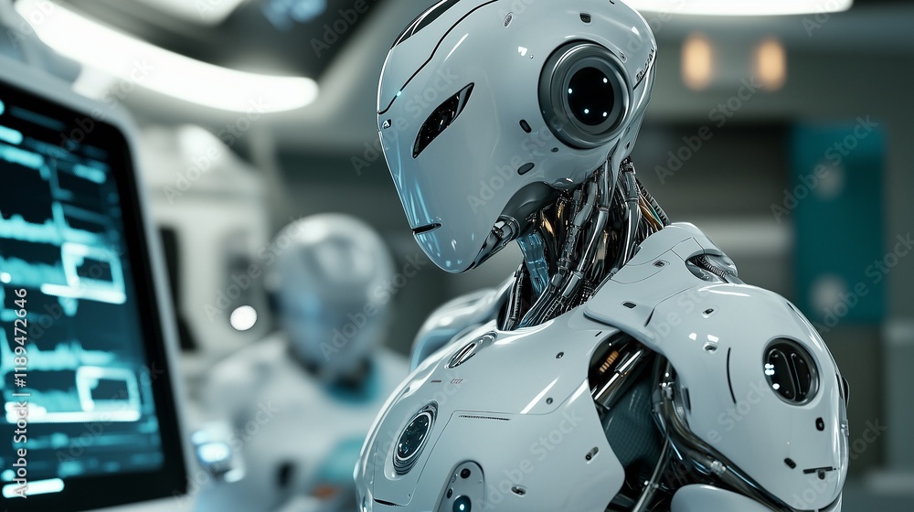 3d rendered illustration of a robot