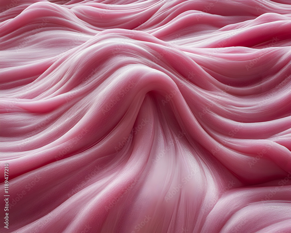 Obraz premium Abstract pink waves, flowing fabric texture. Perfect for backgrounds, design, and artistic projects.