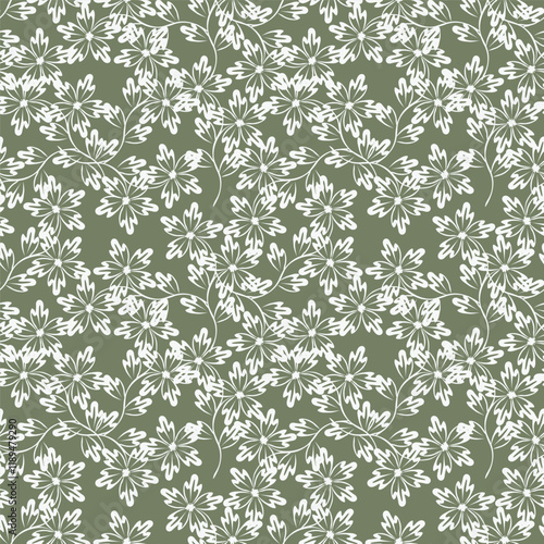 Abstract hand drawn flowers, seamless patterns with floral for fabric, textiles, clothing, poster, cover, banner, wall art, home decor, background. Vector illustration
