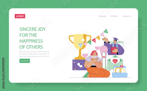 Human Values. Flat Vector Illustration