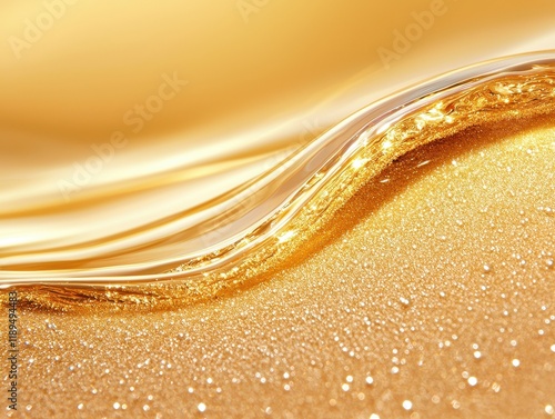 Glimmering Waves of Gold in a Radiant Abstract Background photo