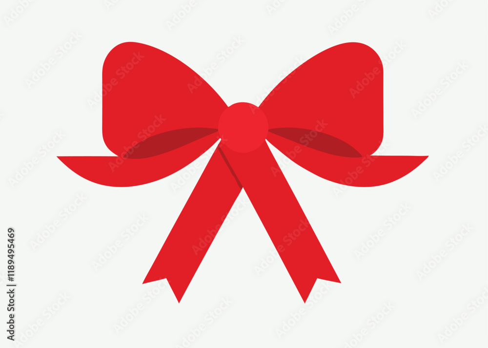 red bow isolated vector on white background red bow isolated vector on white background