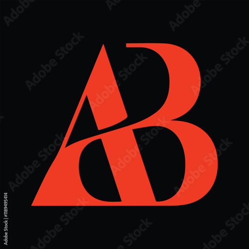 AB Letter Logo Design  Clean & Modern Typography for Business Branding
