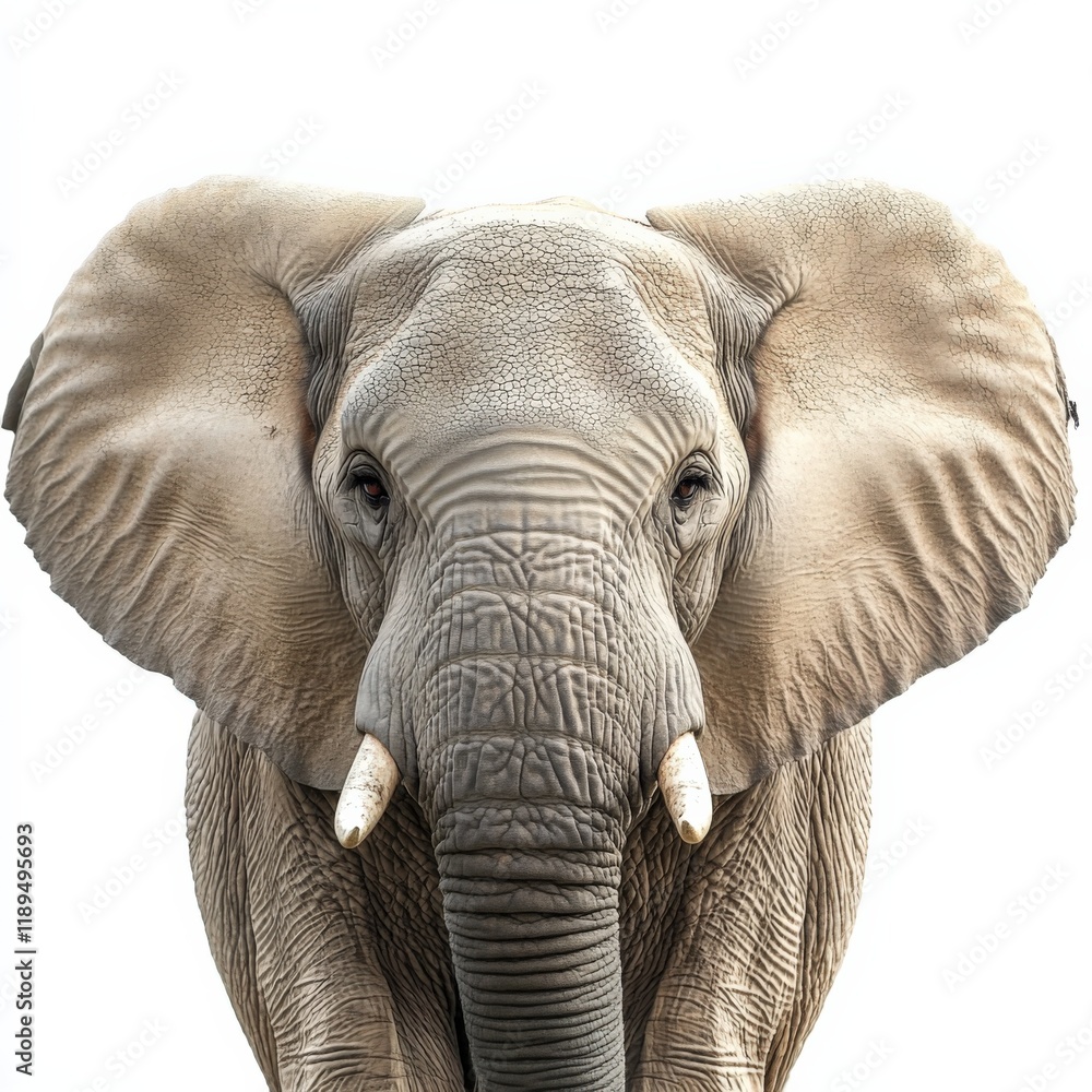 Obraz premium close up view of an elephant