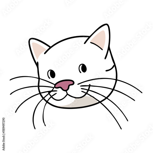 cat whiskers vector icon, cat whiskers vector illustration - simple illustration of cat whiskers, perfect for logos cat whiskers