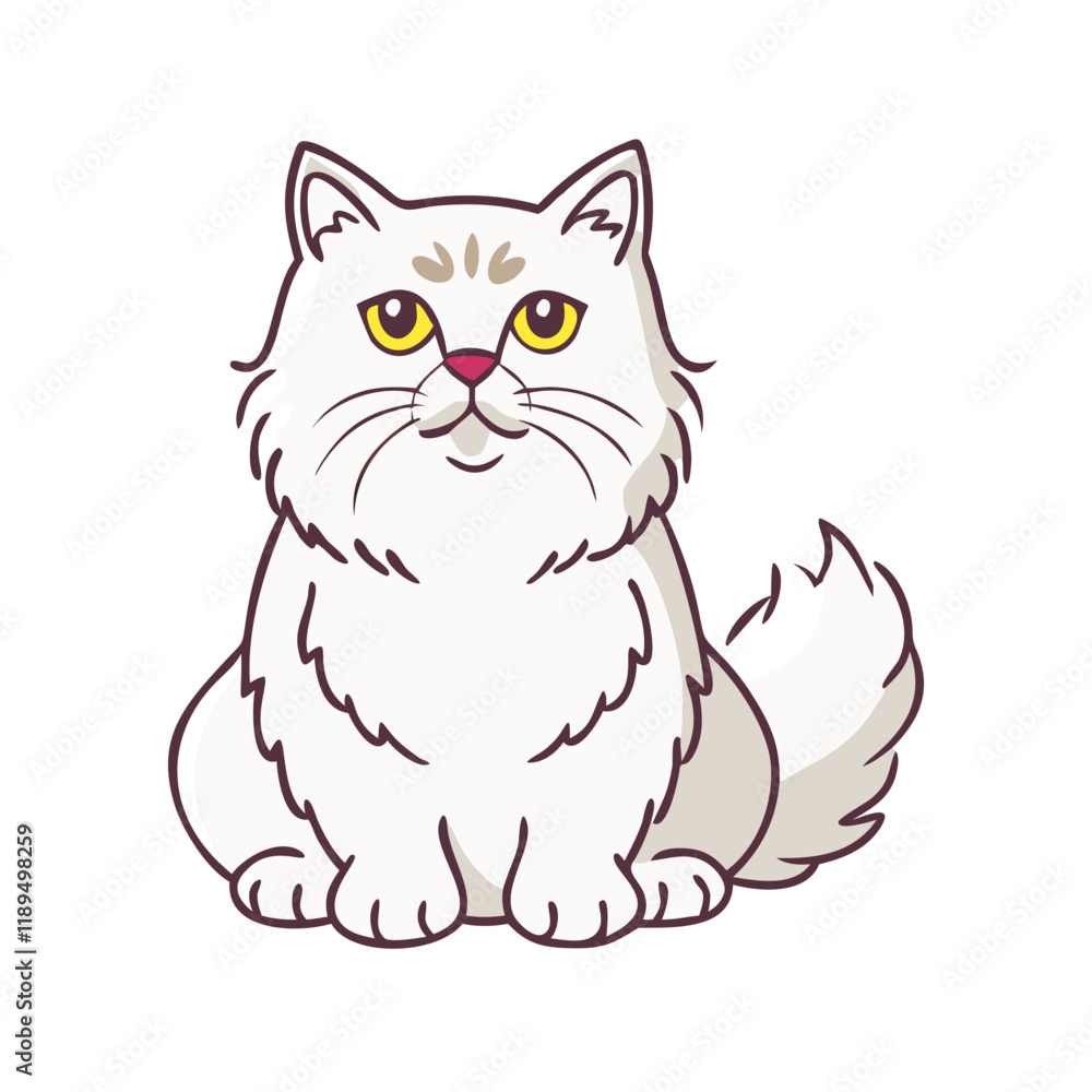 persian cat vector icon, persian cat vector illustration - simple illustration of persian cat, perfect for logos persian cat persian cat vector icon, persian cat vector illustration - simple illustration of persian cat, perfect for logos persian cat