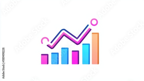 Free Download Trend Analysis Graph Illustrating Positive Growth and Progress Over Time - GFXLoad