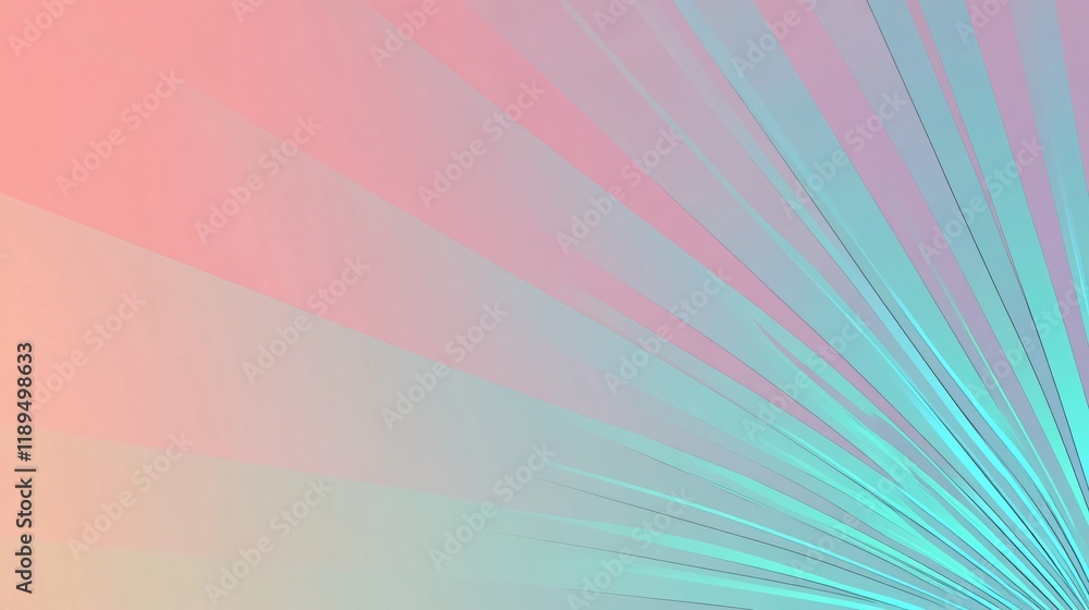 Obraz premium Abstract Pastel Rainbow Lines Background Design
