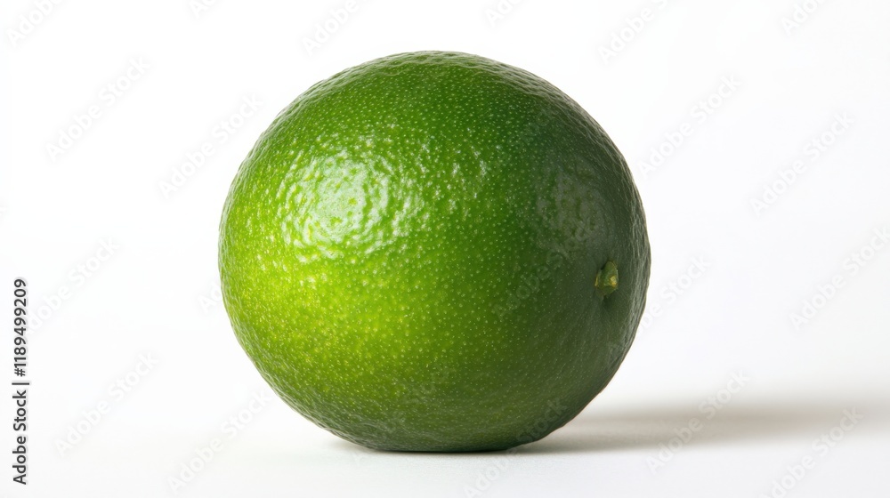 a single whole lime against a white background a single whole lime against a white background