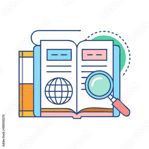 encyclopedia set vector icon, encyclopedia set vector illustration - simple illustration of encyclopedia set, perfect for logos encyclopedia set