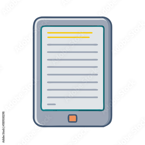 e reader vector icon, e reader vector illustration - simple illustration of e reader, perfect for logos e reader