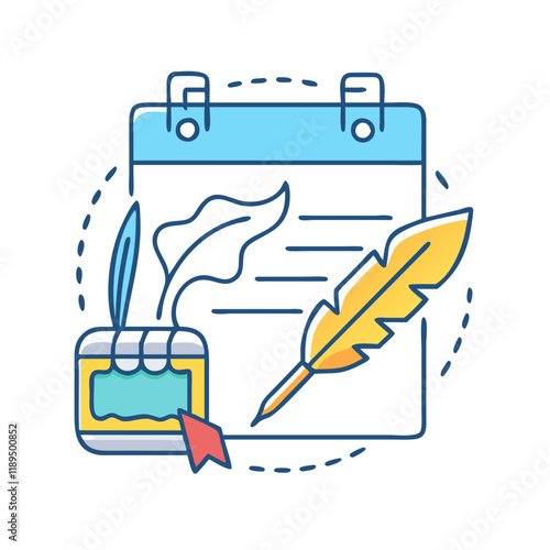 literary festival vector icon, literary festival vector illustration - simple illustration of literary festival, perfect for logos literary festival