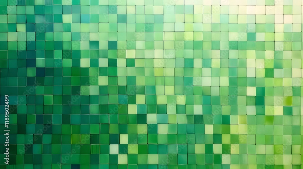 Abstract green mosaic tile texture background. Abstract green mosaic tile texture background.