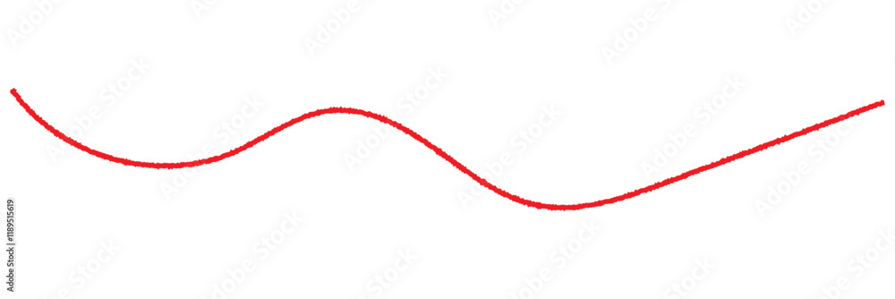 Red thread isolates on a white background. Red silk thread looped in a circle form, symbolizing vector thread of fate in tradition. .Line of red yarn, long red thread. 