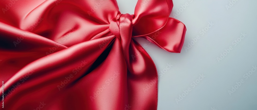 close up of red bow on light background close up of red bow on light background