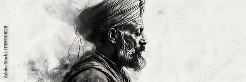 Illustrative Sketch of Jyotirao Phule, a Beacon of Social Reform in India photo