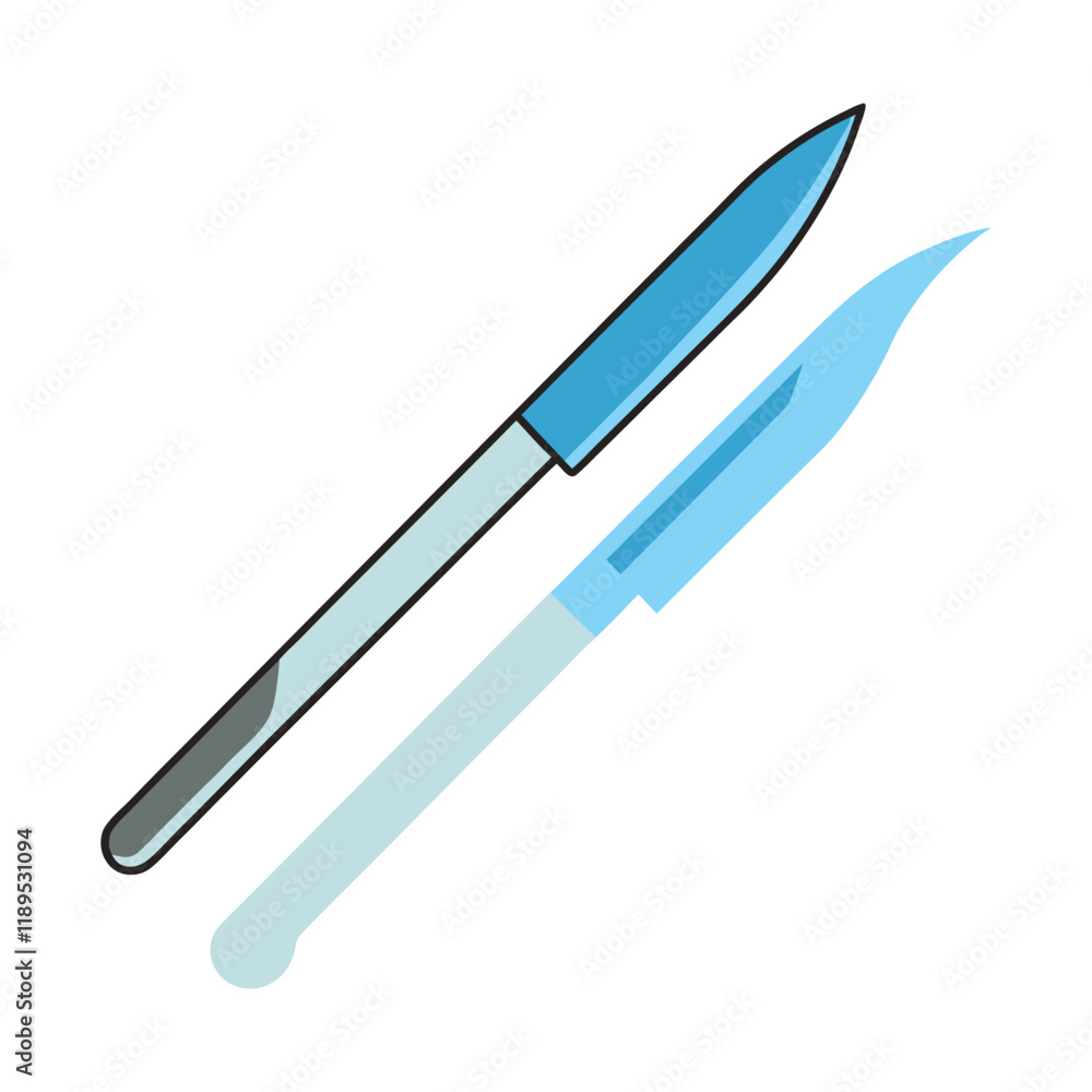 Surgical scalpel vector illustration design Surgical scalpel vector illustration design