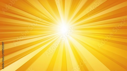 Wallpaper Mural Bright Yellow Sunburst Rays Background Torontodigital.ca