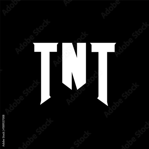 TNT letter logo design for technology company. TNT logo design black and white color combination. TNT logo, TNT vector, TNT design, TNT icon, TNT alphabet. TNT typography logo design.