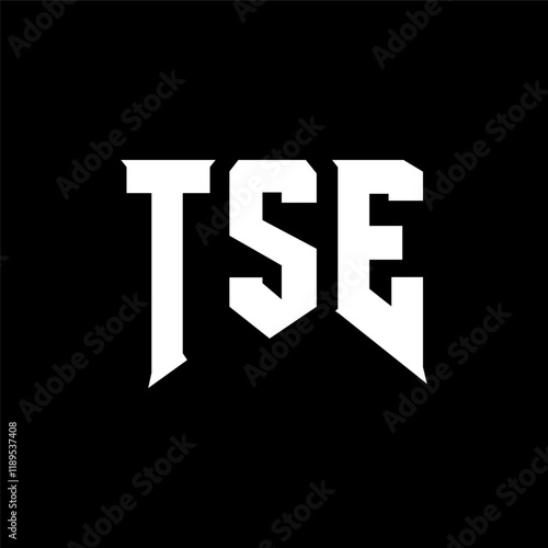 Fotografie TSE letter logo design for technology company