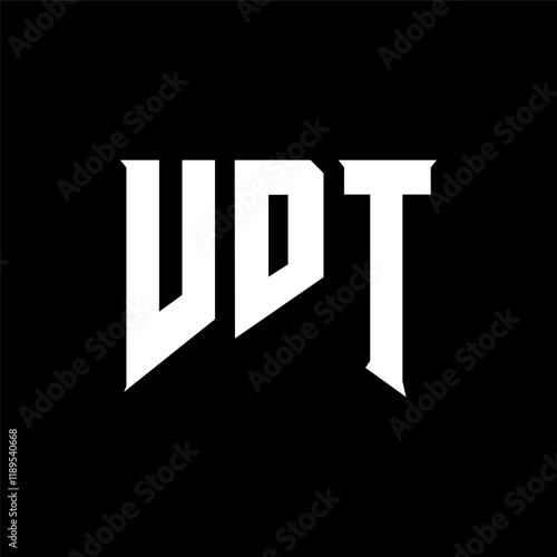 VDT letter logo design for technology company. VDT logo design black and white color combination. VDT logo, VDT vector, VDT design, VDT icon, VDT alphabet. VDT typography logo design.