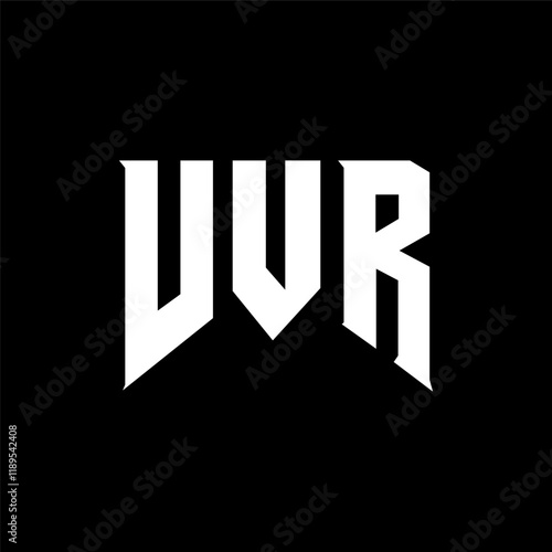 VVR letter logo design for technology company. VVR logo design black and white color combination. VVR logo, VVR vector, VVR design, VVR icon, VVR alphabet. VVR typography logo design. photo