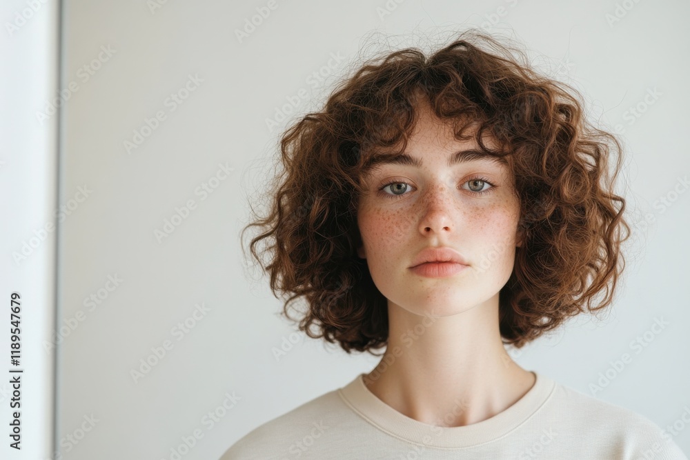 Struggle of maintaining curl definition reflected in a persons expression in front of a mirror Struggle of maintaining curl definition reflected in a persons expression in front of a mirror