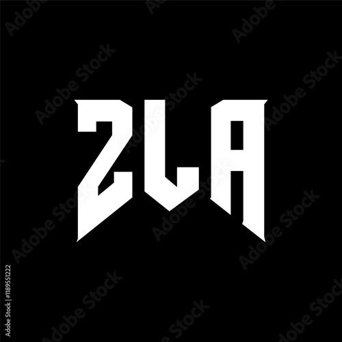 ZLA letter logo design for technology company. ZLA logo design black and white color combination. ZLA logo, ZLA vector, ZLA design, ZLA icon, ZLA alphabet. ZLA typography logo design.