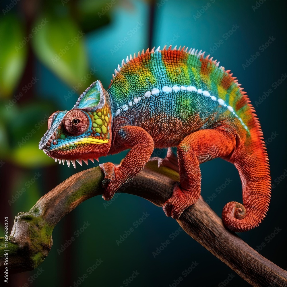 Obraz premium chameleon on a branch