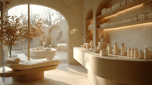 Spa interior showcasing natural elements and serene ambiance for relaxation