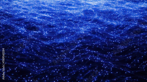 Abstract blue wave pattern background texture.