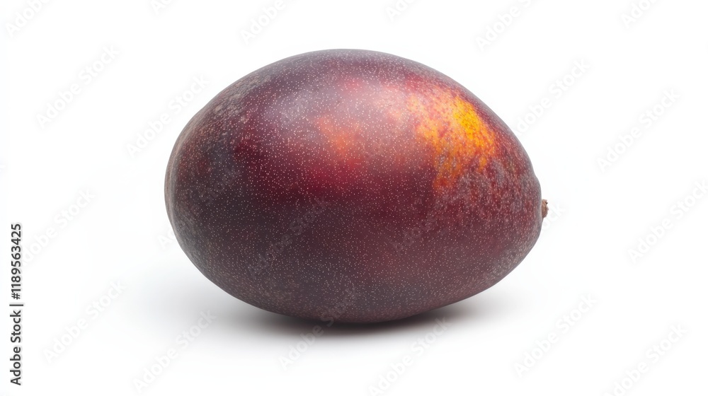 a single mango fruit on a white background a single mango fruit on a white background