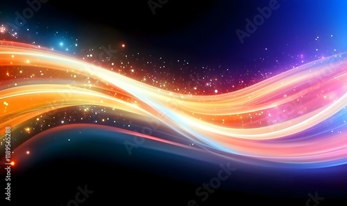 Modern abstract high-speed motion effect. Futuristic dynamic motion technology, Generative Ai