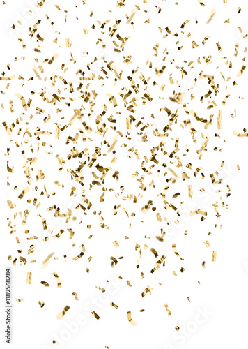 Gold Metallic Confetti in the air photo overlays, confetti photo effect