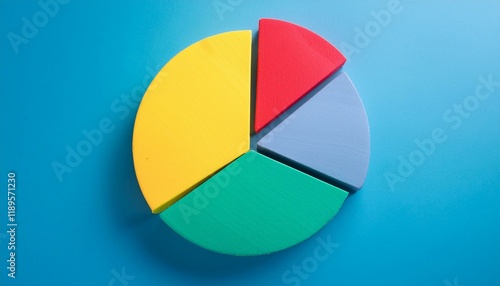 Free Download Pie chart with different colors representing market share, with each sector shown proportionately in size - GFXLoad