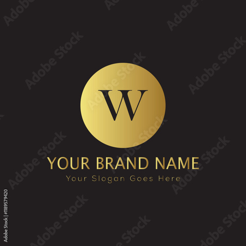 Letter luxury gold logo concept brand logo design with a royal gold crown emblem and elegant typography
